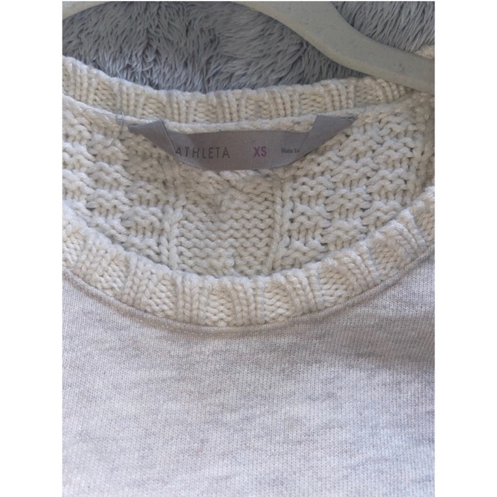 Athleta | Madeira Chunky Cable Knit Wool Blend Sweater - Picture 6 of 11